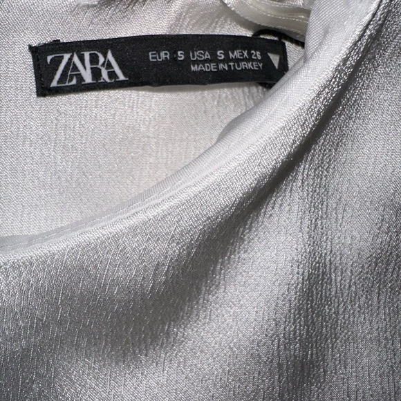 ZARA OFF WHITE CORSET BACK BLOUSE - Picture 6 of 6